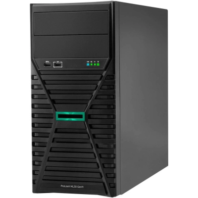 Сервер HPE ProLiant ML30 Gen11 (Tower, 1x Xeon E-2414, 16GB RAM, 4LFF Hot Plug, 500W)