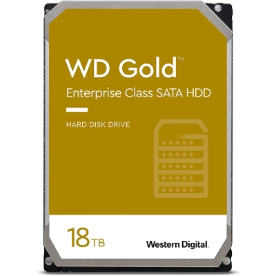 HDD-диск Western Digital Gold (18 TB, SATA-III 6 Gb/s, 3.5 LFF, 7200 RPM, cache 512MB, Helium HelioSeal) WD181KRYZ