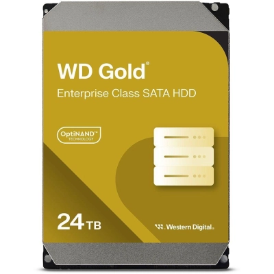 HDD-диск Western Digital Gold (24 TB, SATA-III 6 Gb/s, 3.5 LFF, 7200 RPM, cache 512MB, Helium) WD242KRYZ