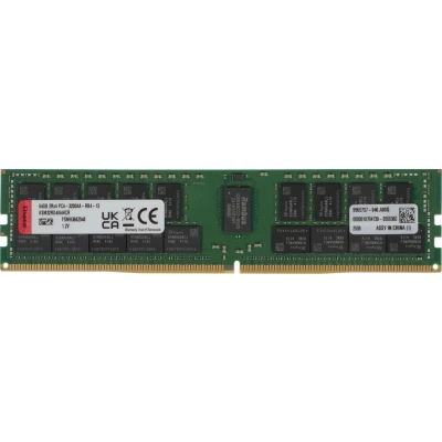 Оперативная память Kingston KSM32RD4/64HCR (64 GB, DDR4, 3200 MHz, RDIMM, ECC, 2Rx4, 1.2V)